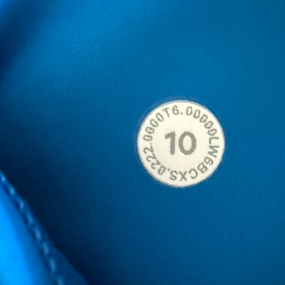 Lululemon Fast and Free High Rise Crop 23” Size 10 color Poolside PreLoved - Picture 6 of 7